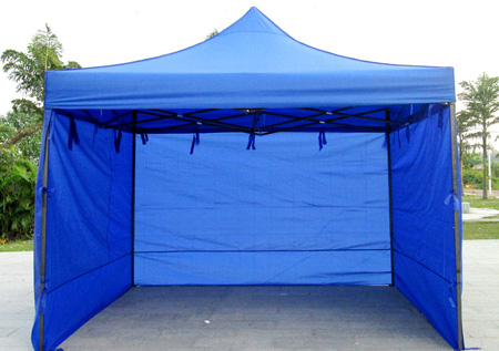 蓝色简易帐篷